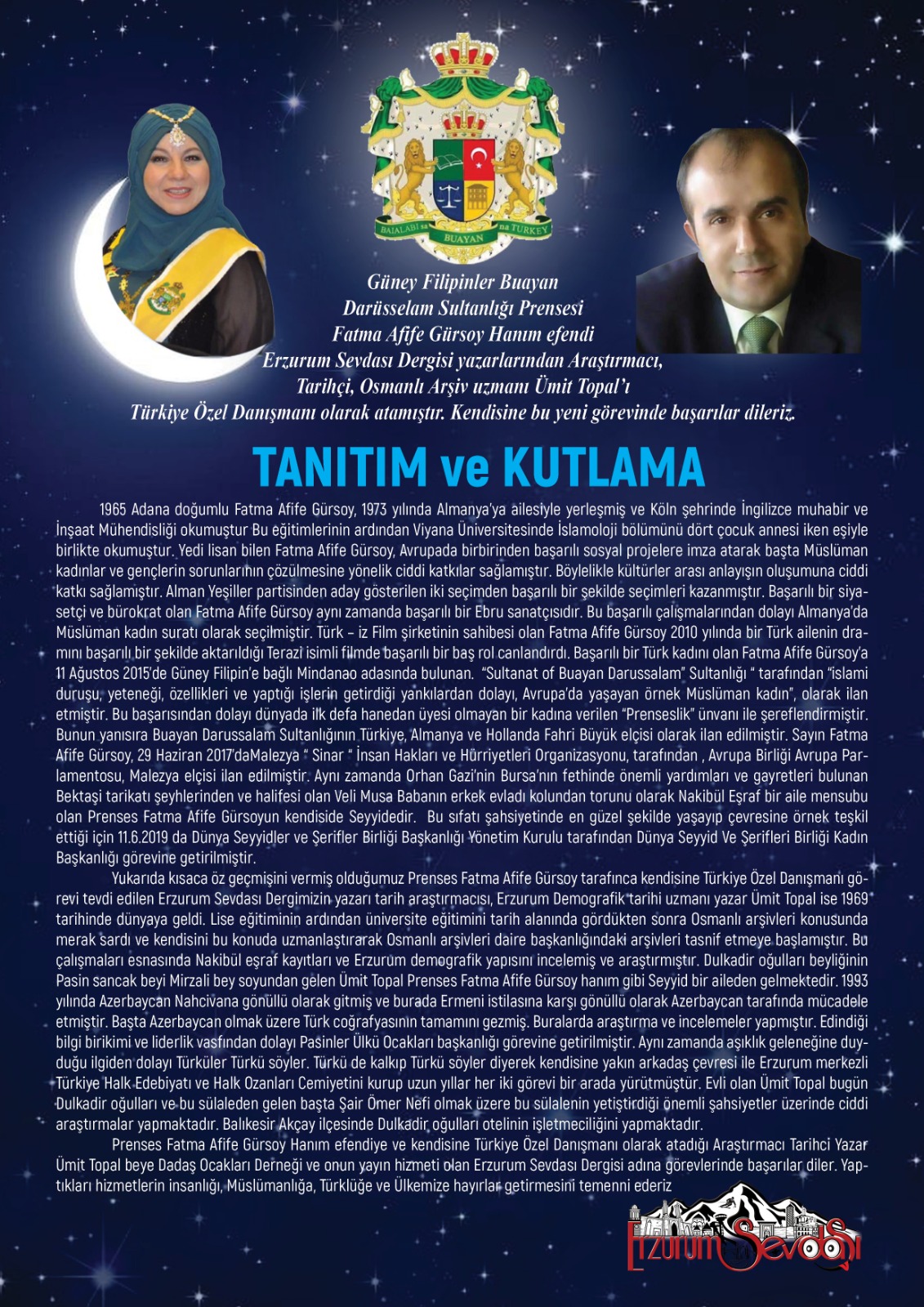 TANITIM VE KUTLAMA TANITIM VE KUTLAMA