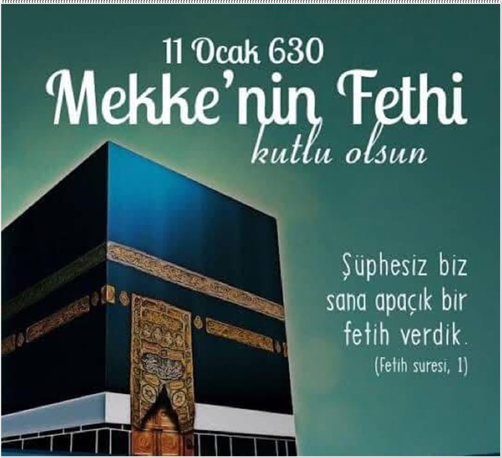 11ocak mekkenin fethi